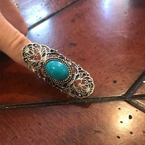 Turquoise costume ring